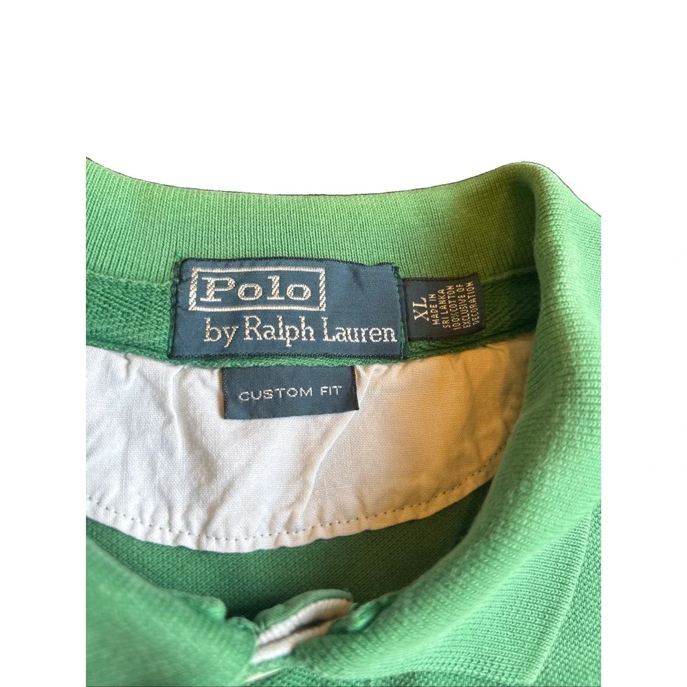 Vintage 80s POLO BY RALPH LAUREN Custom Fit Crest Rugby Country Club Men's XL